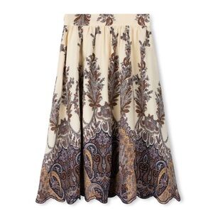 Tustello printed Skirt NWT